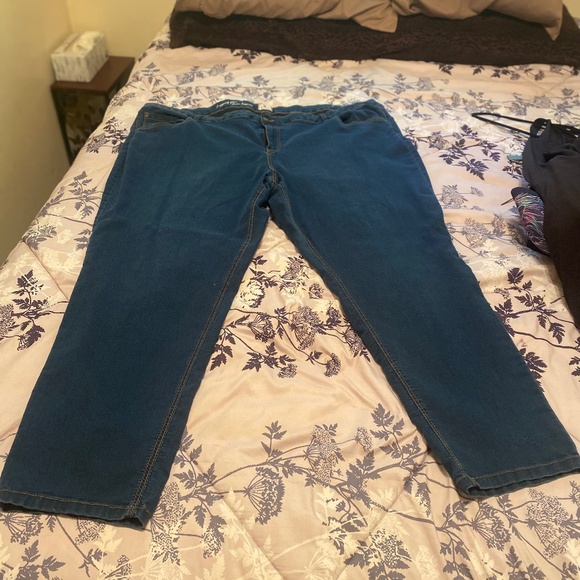 Penningtons Women's Plus-Sized Blue Jeans, Straight Leg, Size 32 - Picture 1 of 2